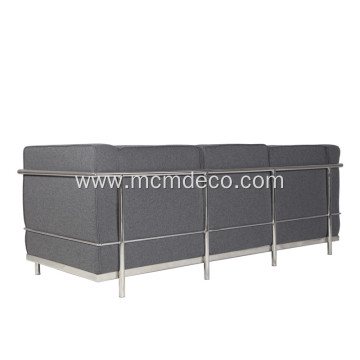 Le Corbusier LC2 Fabir 3 Seater Sofa Replica